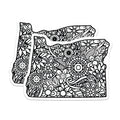 (2 Pack) Floral Mandala Magnets - Black and White Art - Decorative Refrigerator Magnets - 5" On Longest Side - Premium Magnet - for Cars, Refrigerators, Toolboxes, Lockers - Made in USA - MAG18294
