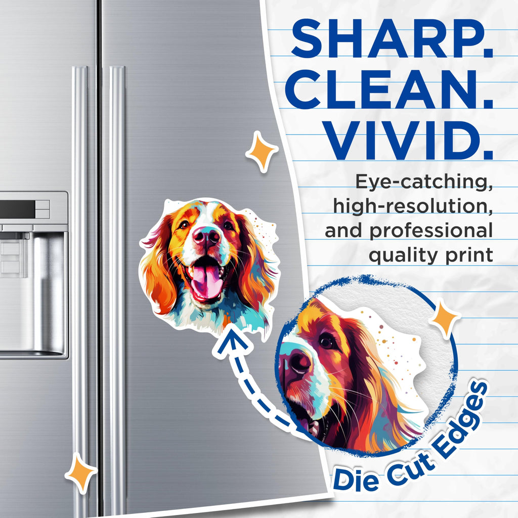 (2 Pack) Welsh Springer Spaniel Dog Breed Magnets- 5 Inches On Longest Side - Choose from Over 100 Dog Breeds - for Cars, Refrigerators, Toolboxes - Made in USA - MAG1978