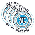 (3 Pack) Pi Day Decals - Math Decals - Cant Stop Wont Stop Decal - 3 Inches On Longest Side - Easy Peel & Apply - Made in USA - 3MCS6936