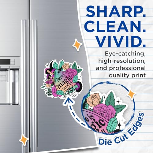 (2 Packs) There is Magic in Us All Magnets - Magical Mystical Metaphysical Magnets - 5 Inches On Longest Side - Premium Magnet - for Fridges, Toolboxes, Cars - Made in USA - MAG2539