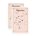 (2 Pack) Aquarius Zodiac Constellation Stickers - Astrology Star Sign - Horoscope Art - 5" On Longest Side - Sticks to Smooth Flat Surfaces - Made in USA - BMCS9589