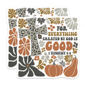 (2 Pack) Christian Bible Verse Magnets - Boho Fall Scripture Decor - Faith Encouragement Refrigerator Magnets - 5 Inches On Longest Side - Thick Durable Magnet - Made in USA - MAG25004
