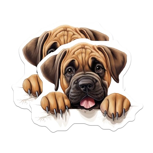(2 Pack) Dog Lover Decor Magnet - 5" On Longest Side - Sticks to Smooth Flat Surfaces - Made in USA - MAG10224