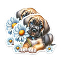 (2 Pack) Dog Lover Art Magnet - Adorable Pet Decor - 5" On Longest Side - Sticks to Smooth Flat Surfaces - Made in USA - MAG9572