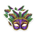 (2 Pack) Mardi Gras Magnets - Masquerade Mask - New Orleans Decor - Carnival Party - Festive Celebration - 5 Inches On Longest Side - Thick Durable Magnet - Made in USA - MAG38799