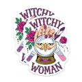 (2 Pack) Witchy Woman Stickers - Witch Stickers - Mystical Stickers - Digital Art Stickers - 5" On Longest Side - Sticks to Smooth Flat Surfaces - Made in USA - BMCS6618