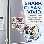 (2 Pack) Teaching is My Superpower Magnets - Inspirational Teacher - Classroom Wall Art - Motivational Quote Magnets - 5" On Longest Side - for Cars, Fridges, Toolboxes - Made in USA - MAG4427