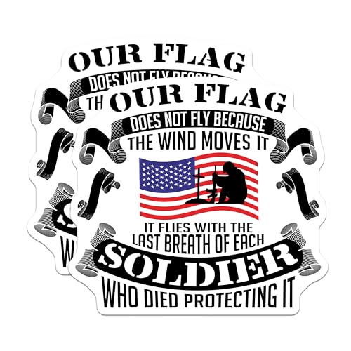 (2 Pack) Our Flag Magnets Magnets - Patriotic Decor - Military Tribute - 5" On Longest Side - Made in USA - Sticks to Refrigerators & Metal Surfaces - MAG9026