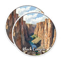 (2 Pack) Black Canyon National Park Bumper Magnet - US National Park - Choose from 63 Parks - 5" On Longest Side - Decal for Car Bumper, Laptop, Water Bottle, Wall, and Window - MAG1616