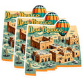 (3 Pack) New Mexico Decals - State Map - Hot Air Balloon - 3 Inches On Longest Side - Easy Peel & Apply - Made in USA - 3MCS0152