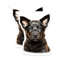 (2 Pack) Black and Tan Dog Magnets - German Shepherd Puppy Art - Pet Lover Fridge Decor - 5 Inches On Longest Side - Thick Durable Magnet - Made in USA - MAG30803