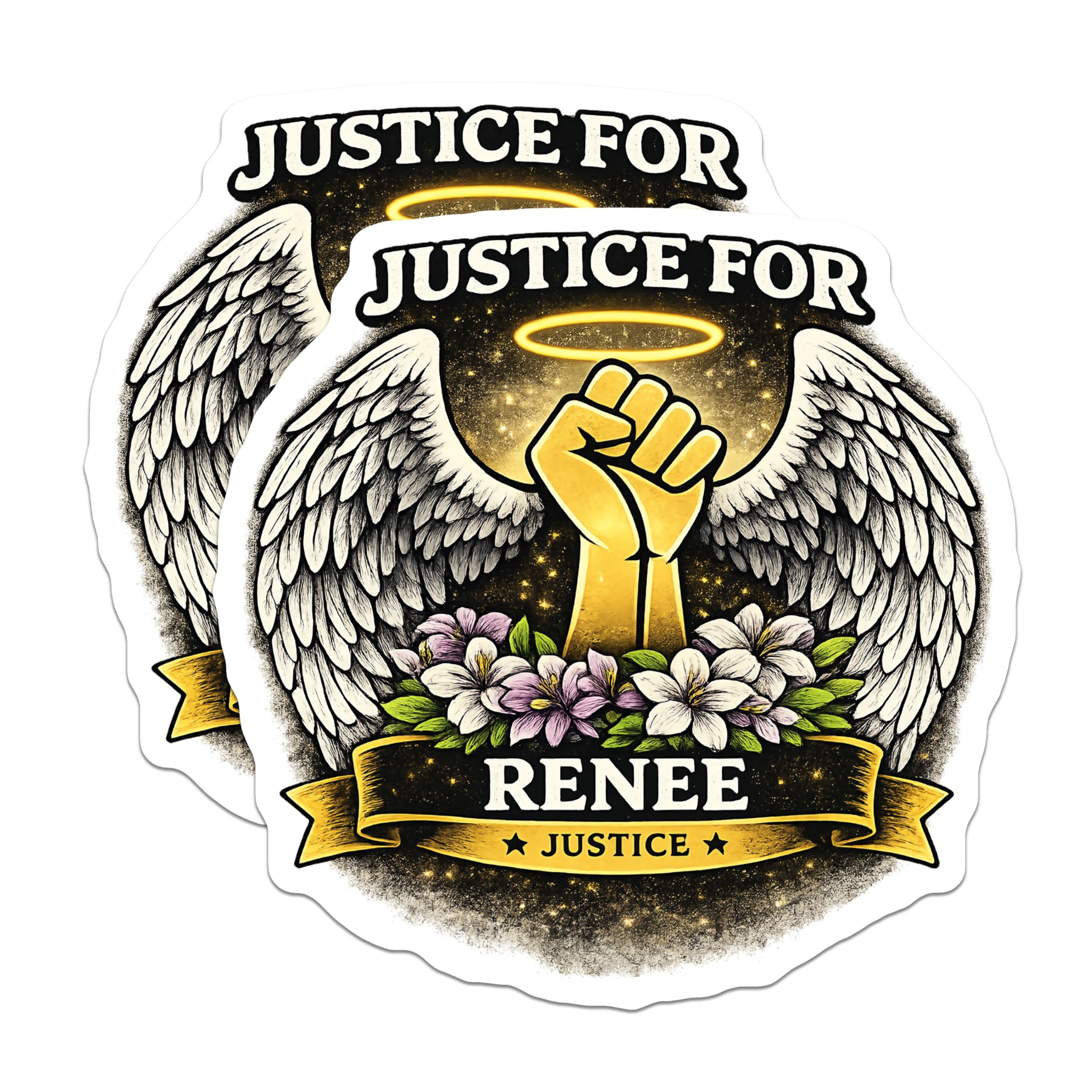 Justice for Renee - Minnesota Protest - Social Justice - 2 Pack Thick Magnet - Made in USA - JRGMAG002