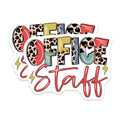 (2 Pack) Office Staff Magnets - Trendy Leopard Print Decor - Fun Coworker Employee Workplace Item - 5 Inches On Longest Side - Thick Durable Magnet - Made in USA - MAG19009