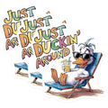 (3 Pack) Ducking Around Decals - Funny Duck Sticker - Relaxing Beach Bum Decal - 3 Inches On Longest Side - Easy Peel & Apply - Made in USA - 3MCS7305