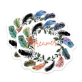 (2 Pack) Dreamer Magnets - Boho Feather Decor - Inspirational Refrigerator Magnets - 5 Inches On Longest Side - Thick Durable Magnet - Made in USA - MAG36706