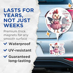 (2 Pack) Chicken Cleaning Fairy Magnets - Funny Cleaning - Humorous Kitchen Magnets - 5" On Longest Side - for Cars, Fridges, Toolboxes - Made in USA - MAG4504