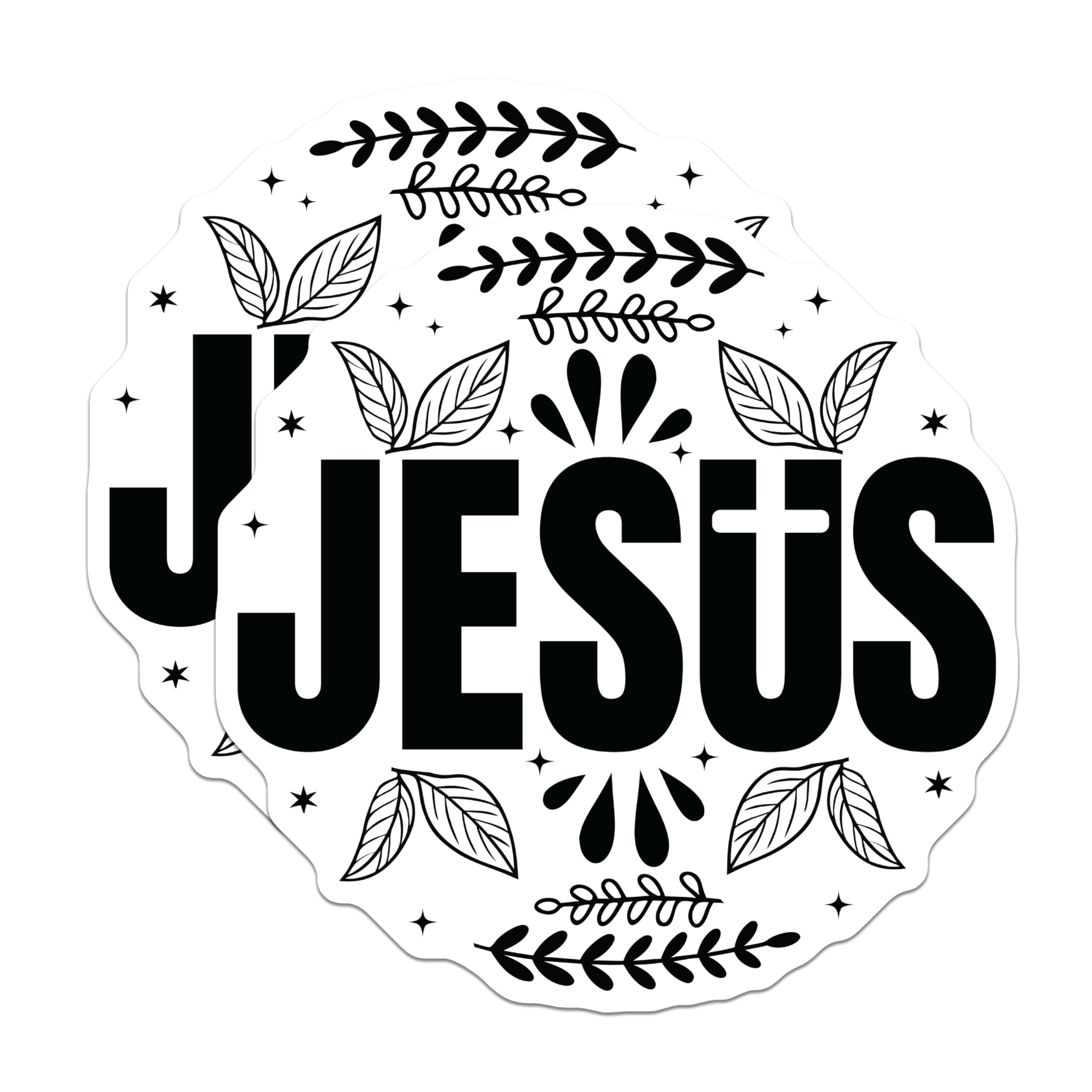 (2 Pack) Jesus Magnets - Christian Refrigerator Magnets - Faith Based Kitchen Decor - 5 Inches On Longest Side - Thick Durable Magnet - Made in USA - MAG30738