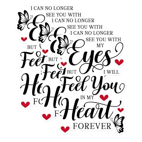 (3 Pack) Memorial Decals - Loss Remembrance - Forever in My Heart Sticker - 3 Inches On Longest Side - Easy Peel & Apply - Made in USA - 3MCS1764
