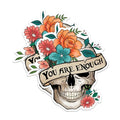 (2 Pack) You are Enough Magnets - Skull Flower - Motivational for Positive Vibes - Inspirational Skull - 5" On Longest Side - for Fridges, Toolboxes, Cars - Made in USA - MAG3038