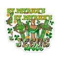 (2 Pack) St Patricks Day Magnets - Jesus Arose Christian Decor - Irish Cross Refrigerator Accessory - 5 Inches On Longest Side - Thick Durable Magnet - Made in USA - MAG30171