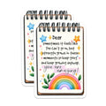(2 Pack) Motivational Quote Stickers - Positive Words - Rainbow Design - 5" On Longest Side - Sticks to Smooth Flat Surfaces - Made in USA - BMCS8321