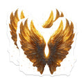 (2 Pack) Golden Wings Magnets - Angelic Sparkle Decor - Fantasy Mythical Celestial Art for Home - 5 Inches On Longest Side - Thick Durable Magnet - Made in USA - MAG25654