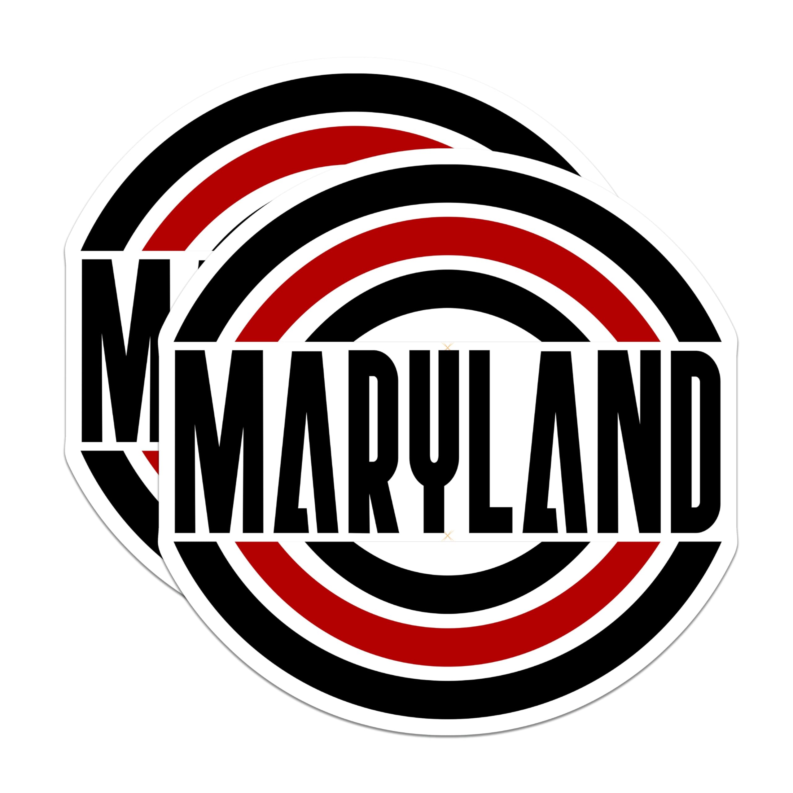 (2 Pack) Maryland Magnets - State Pride Decor - Maryland Flag Fridge Magnets - 5" On Longest Side - Premium Magnet - for Cars, Refrigerators, Toolboxes, Lockers - Made in USA - MAG18696
