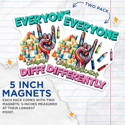 (2 Pack) Motivational Magnets - Inspirational Quote Magnets - Positive Affirmation Magnets - 5" On Longest Side - for Cars, Refrigerators, Lockers - Made in USA BMCS3214