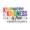 (2 Pack) Kindness Magnets - Inspirational Quote - Positive Message Decor - Rainbow Hearts - 5 Inches On Longest Side - Thick Durable Magnet - Made in USA - MAG20644