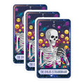 (3 Pack) Skeleton Emoji Decals - Funny Laptop Decals - Tarot Card Decal - 3 Inches On Longest Side - Easy Peel & Apply - Made in USA - 3MCS8759