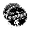 (2 Pack) Mountain Dude Bigfoot Magnets - Sasquatch Forest Explorer Legend - Cryptid Adventure Refrigerator Decor - 5 Inches On Longest Side - Thick Durable Magnet - Made in USA - MAG21417