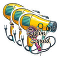 (3 Pack) Salon Squad Decals - Hairstylist Tool - Hairdresser Equipment - 3 Inches On Longest Side - Easy Peel & Apply - Made in USA - 3MCS6328