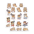 (2 Pack) Cute Capybara Magnets - Kawaii Animal Fridge Decor - Funny Disco Driving Meditation Car Magnets - 5 Inches On Longest Side - Thick Durable Magnet - Made in USA - MAG38252