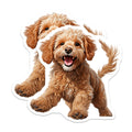 (2 Pack) Happy Puppy Magnets - Adorable Dog Lover Decor - Pet Owner Present - 5 Inches On Longest Side - Thick Durable Magnet - Made in USA - MAG26289