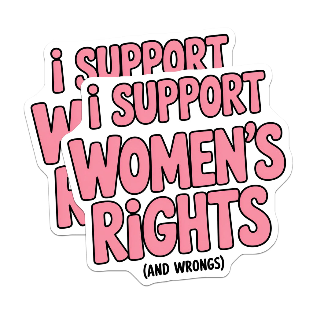 (2 Pack) Women's Rights Magnets - Feminist Statement - Equality Advocate - 5" On Longest Side - Premium Magnet - for Cars, Refrigerators, Toolboxes, Lockers - Made in USA - MAG16199