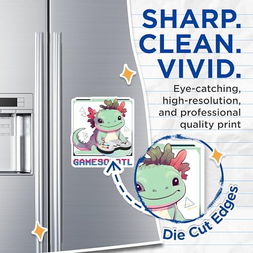 (2 Pack) Axolotl Gamer Magnets - Cute Game Character - Gaming Decor - Animal Lover - 5" On Longest Side - for Cars, Fridges, Toolboxes - Made in USA - MAG7793
