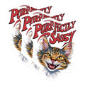 (3 Pack) Sassy Cat Decals - Purrfectly Funny Cat - Grumpy Feline Laptop Decals - 3 Inches On Longest Side - Easy Peel & Apply - Made in USA - 3MCS2733