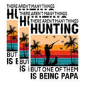 (3 Pack) Hunting Papa Decals - Hunter Dad - Father's Day Hunter - 3 Inches On Longest Side - Easy Peel & Apply - Made in USA - 3MCS2861