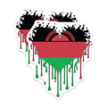 (2 Pack) Malawi Flag Magnets - Dripping Malawi - Malawi Pride - 5" On Longest Side - Premium Magnet - for Cars, Refrigerators, Toolboxes, Lockers - Made in USA - MAG17297
