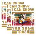 (3 Pack) Raccoon Opossum Decals - Trash Magic Carpet Sticker - Funny Laptop Decals - 3 Inches On Longest Side - Easy Peel & Apply - Made in USA - 3MCS0525