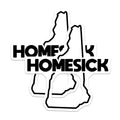 (2 Pack) Vermont Homesick Stickers - VT State Outline - New England Travel Souvenir - 5" On Longest Side - Sticks to Smooth Flat Surfaces - Made in USA - BMCS21641