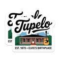 (2 Pack) Tupelo Magnets - Elvis Birthplace Decor - Music City Souvenirs - 5" On Longest Side - Premium Magnet - for Cars, Refrigerators, Toolboxes, Lockers - Made in USA - MAG18942