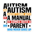 (2 Pack) Autism Support Magnets - Strong Caregiver Quote - Neurodiversity Awareness - Refrigerator Decor - 5 Inches On Longest Side - Thick Durable Magnet - Made in USA - MAG37032