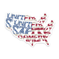 (2 Pack) USA Flag Magnets - Patriotic Fridge Magnets - American Pride Decor - 5" On Longest Side - Premium Magnet - for Cars, Refrigerators, Toolboxes, Lockers - Made in USA - MAG18133