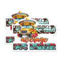 (2 Pack) Bus Driver Magnets - Not Your Average School Bus Driver Humor - Sombrero Fiesta Serape Staff Appreciation - 5 Inches On Longest Side - Thick Durable Magnet - Made in USA - MAG36126