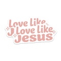 (2 Pack) Love Like Jesus Magnets - Christian Fridge Decor - Faith Based Inspiration for Home - 5 Inches On Longest Side - Thick Durable Magnet - Made in USA - MAG29331