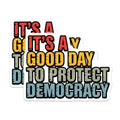 (2 Pack) Protect Democracy Magnets - Political Activism - Fridge Magnets - 5" On Longest Side - Premium Magnet - for Cars, Refrigerators, Toolboxes, Lockers - Made in USA - MAG16056