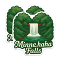 (2 Pack) Minnehaha Falls Magnets - Minnesota Landmark Decor - Scenic Waterfall Art - Minneapolis Nature Tourism Souvenir - 5 Inches On Longest Side - Thick Durable Magnet - Made in USA - MAG19771
