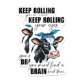 (2 Pack) Funny Cow Kitchen Decor Magnet - Cute Animal Refrigerator Accessory - 5" On Longest Side - Sticks to Smooth Flat Surfaces - Made in USA - MAG9810