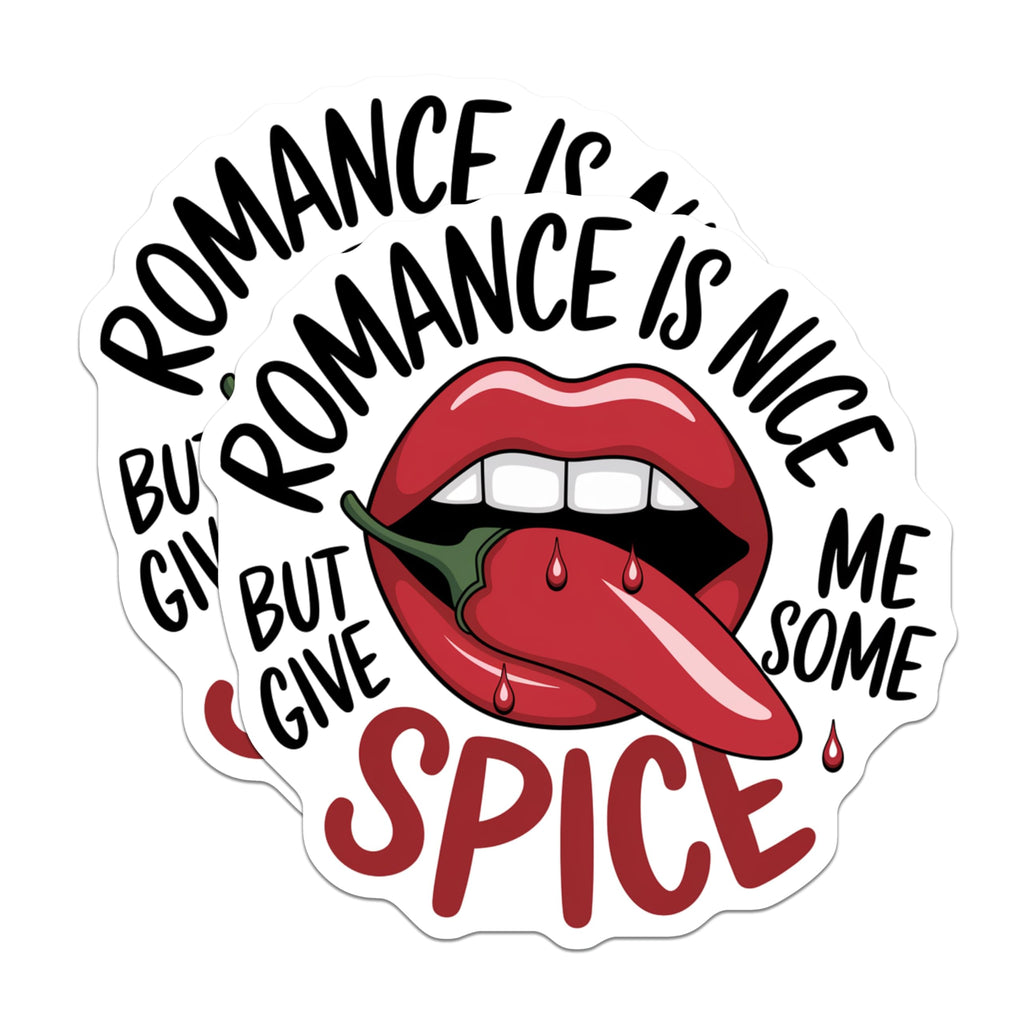 (2 Pack) Spicy Quote Magnets - Chili Pepper Lips Sassy Design - Funny Kitchen Refrigerator Decor Humor Statement - 5 Inches On Longest Side - Thick Durable Magnet - Made in USA - MAG28927
